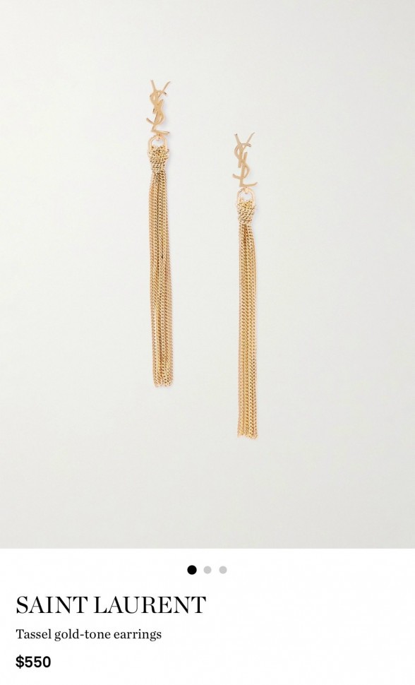 Серьги Saint Laurent