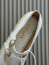 Балетки Prada из кожи и рафии