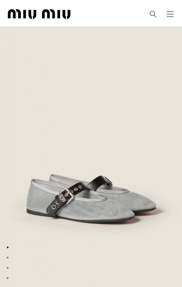 Балетки Miu Miu