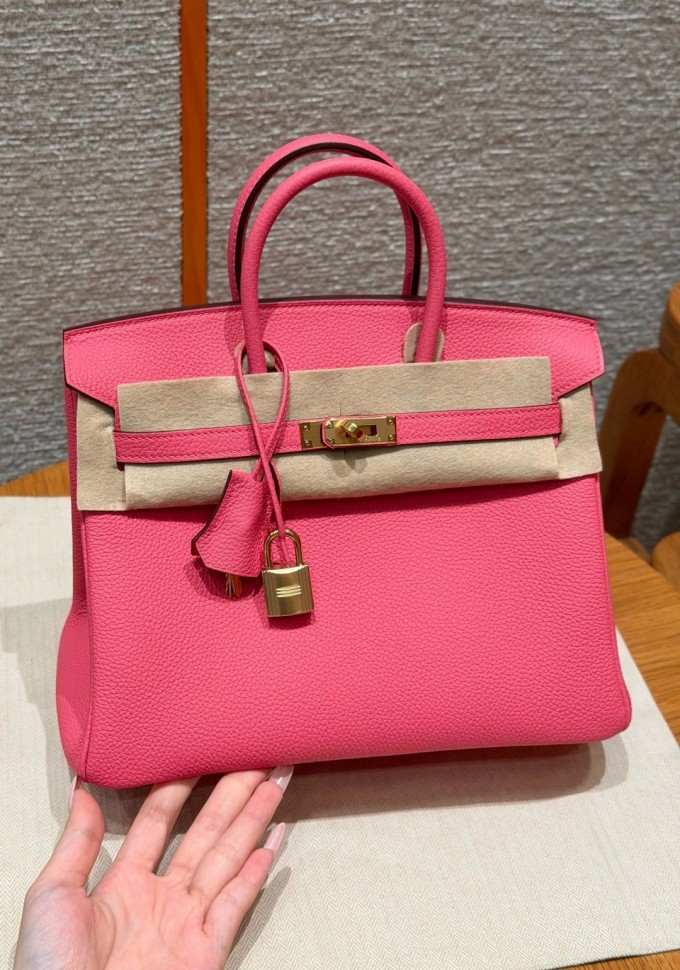 Сумка Hermes Birkin 25 Togo Rose lipstick