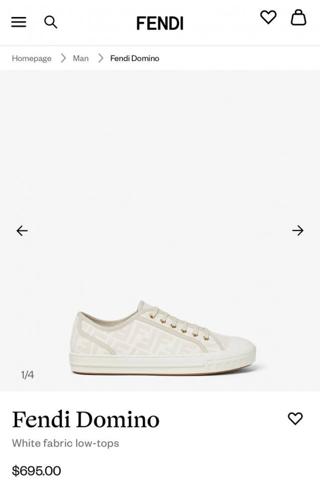Кеды Fendi Domino