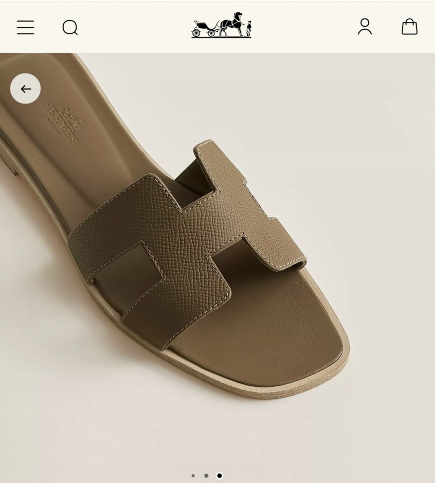 Шлепки Hermes Oran