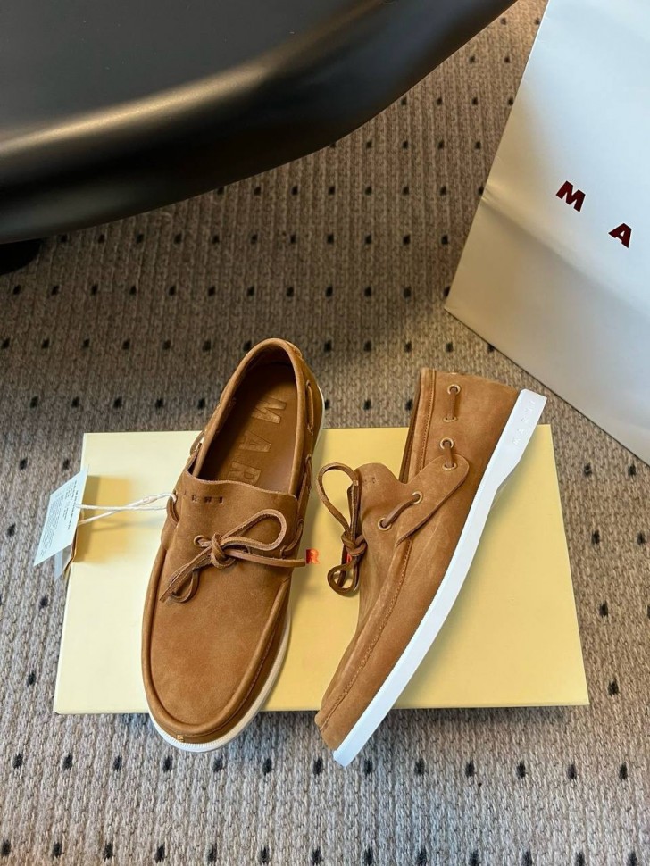 Лоферы Marni из замши