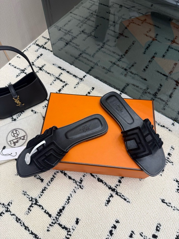 Шлепки Hermes 