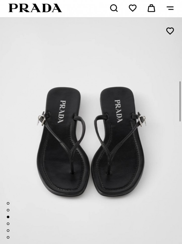 Шлепки Prada