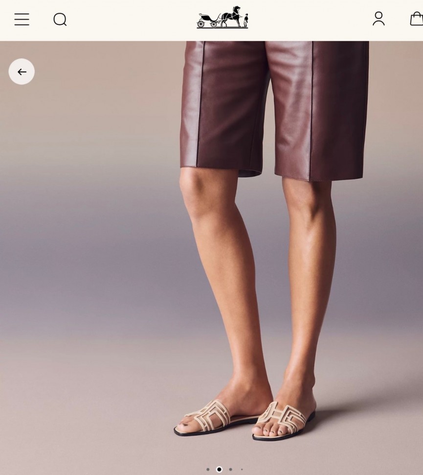 Шлепки Hermes  