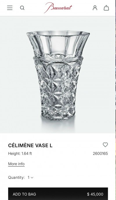 Ваза Baccarat