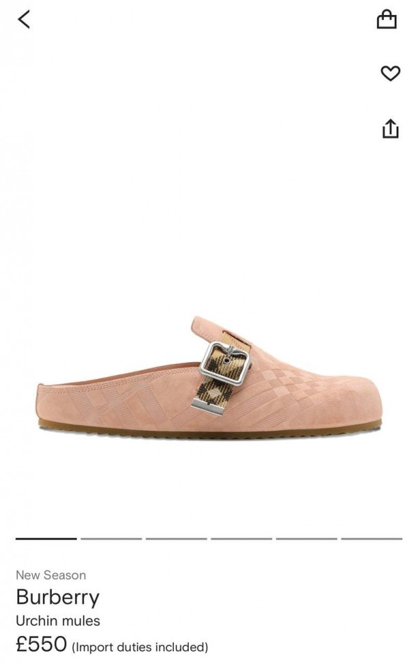 Мюли Burberry
