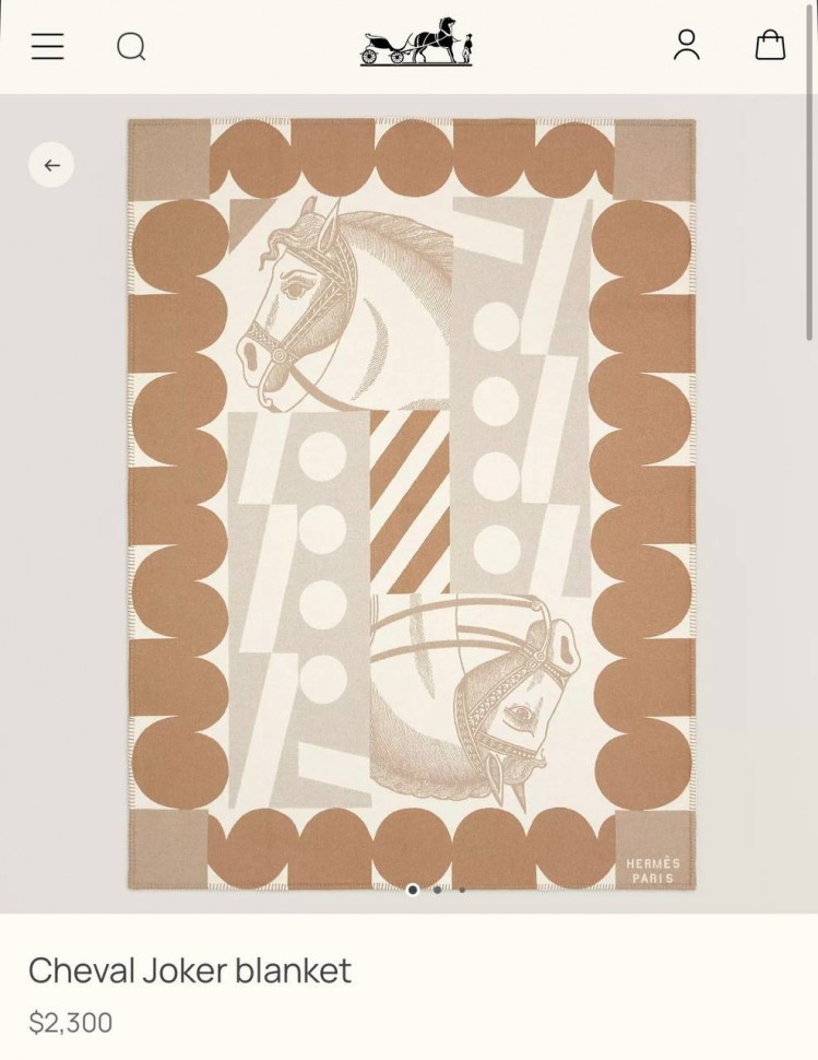 Плед Hermes Cheval Joker 