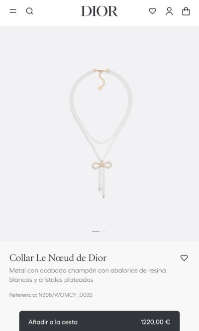 Колье Dior
