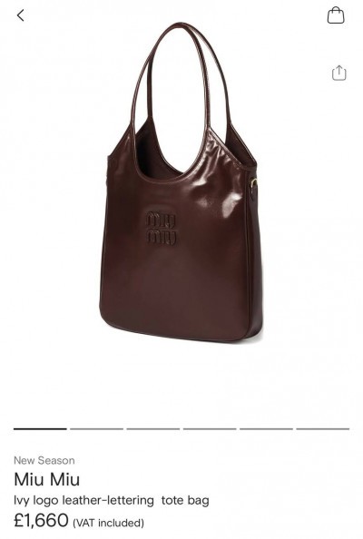 Сумка Miu Miu Ivy logo