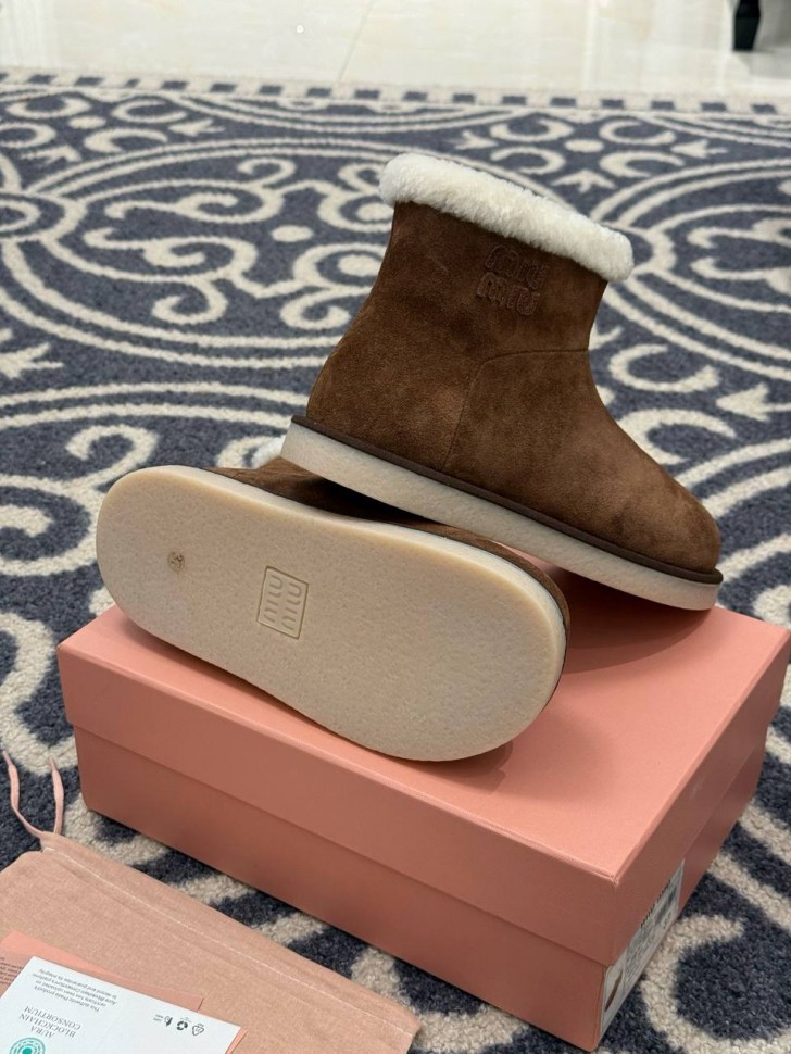 Валенки Miu Miu из овчины 