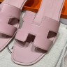 Шлепки Hermes Oran Rose Cancan Шлепки Hermes Oran Rose Cancan