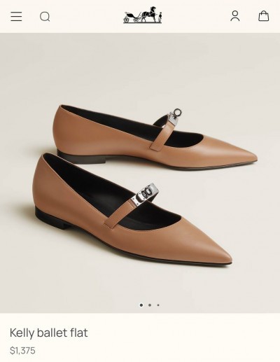 Балетки Hermes Kelly