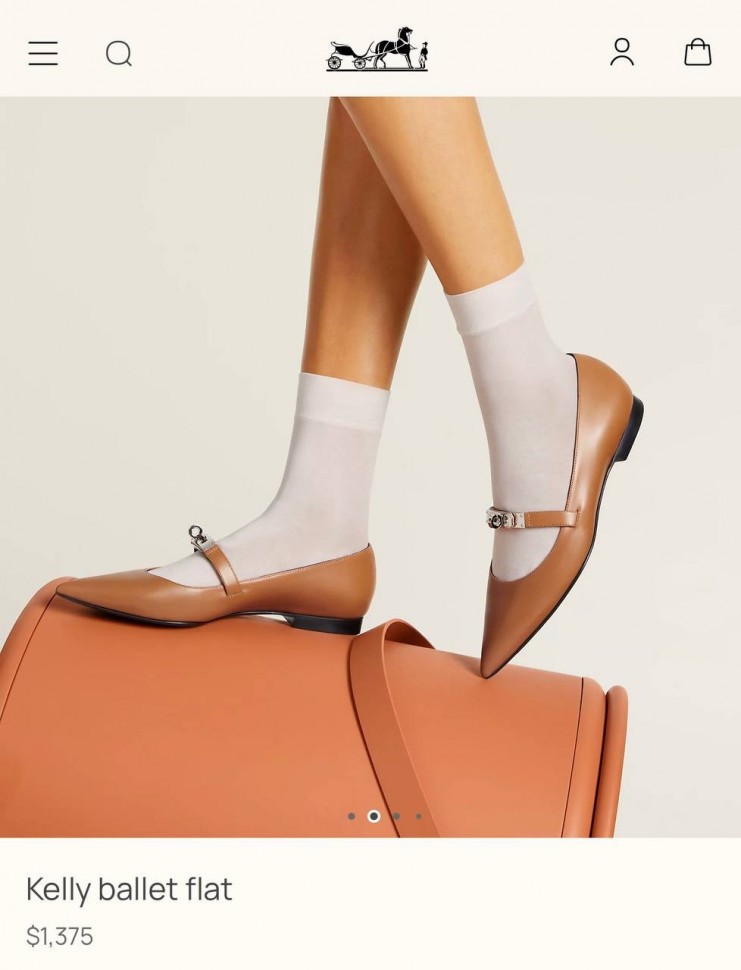 Балетки Hermes Kelly