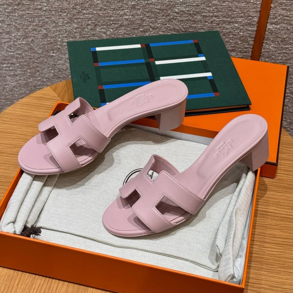 Шлепки Hermes Oasis Rose Cancan
