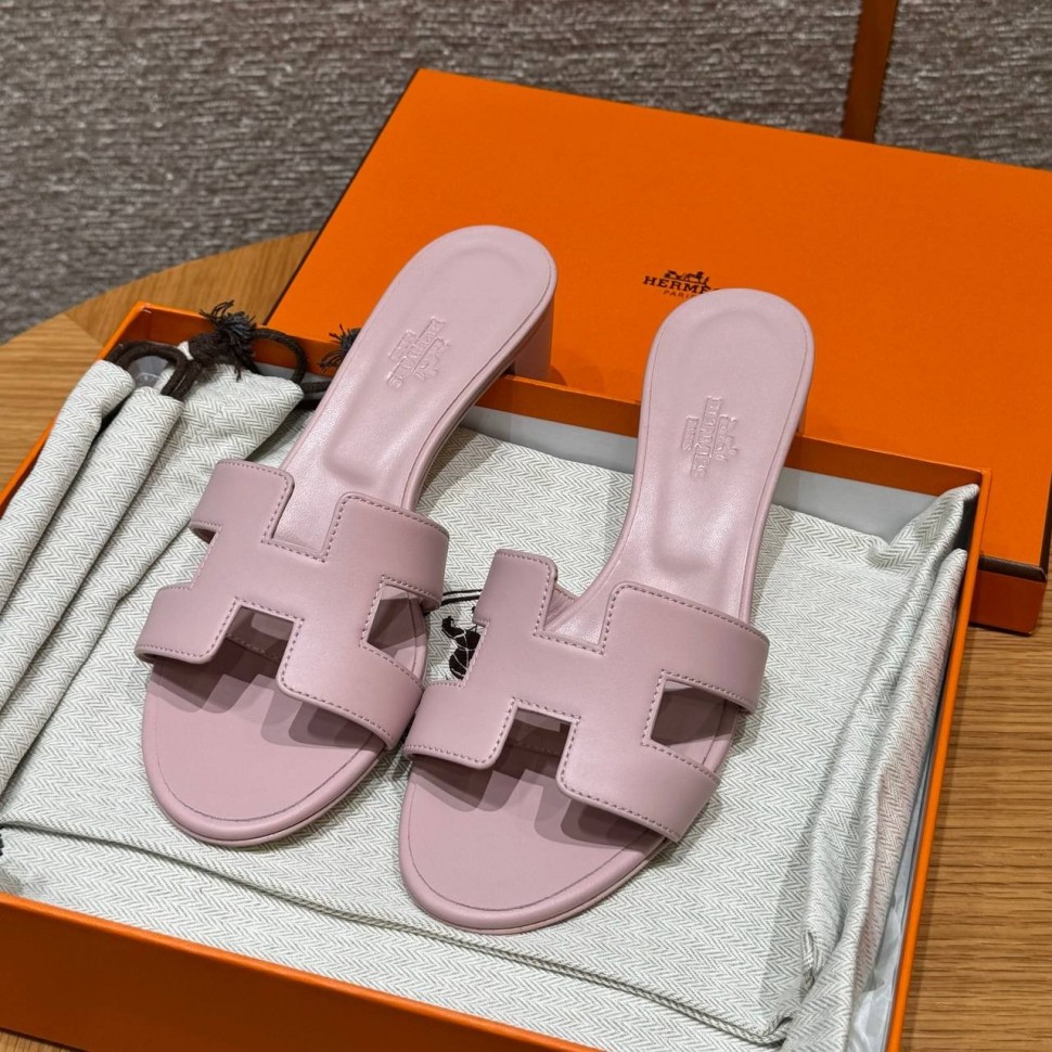 Шлепки Hermes Oasis Rose Cancan
