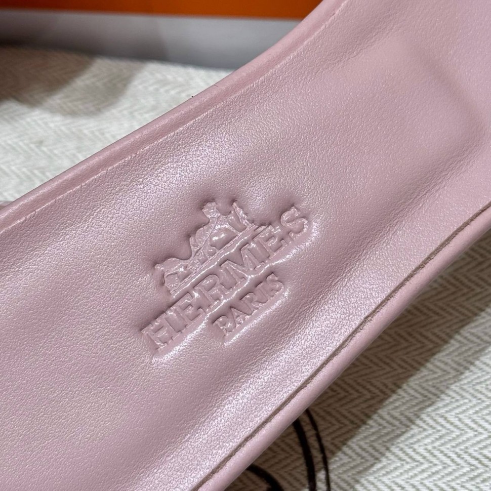 Шлепки Hermes Oasis Rose Cancan