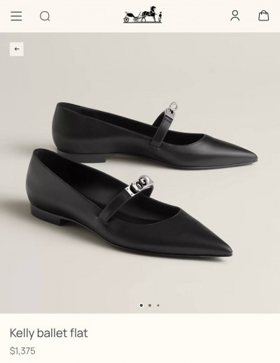 Балетки Hermes Kelly