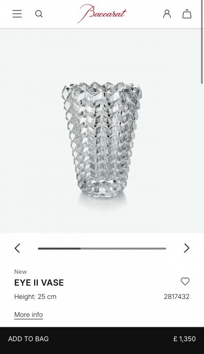 Ваза Baccarat Eye ||