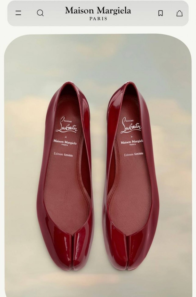 Лимитированные балетки Maison Margiela x Christian Louboutin