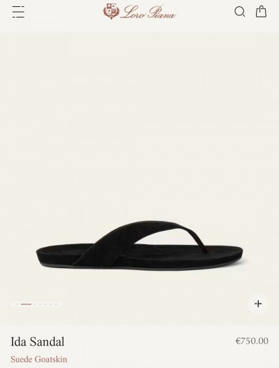 Шлепки Loro Piana  