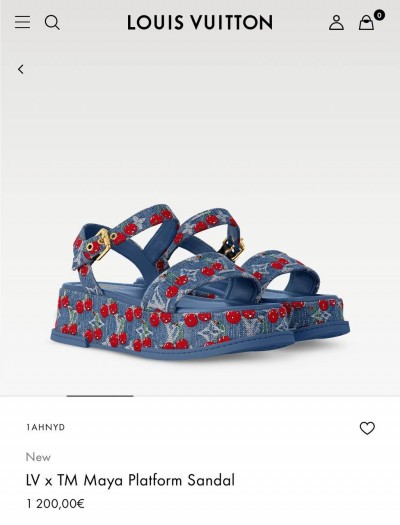 Сандали Louis Vuitton LV&amp;TM Maya   