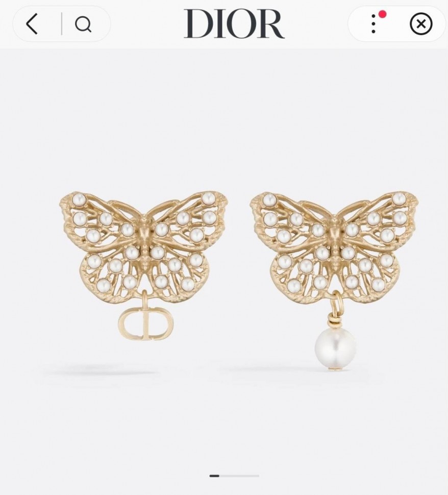 Серьги Dior Papillon