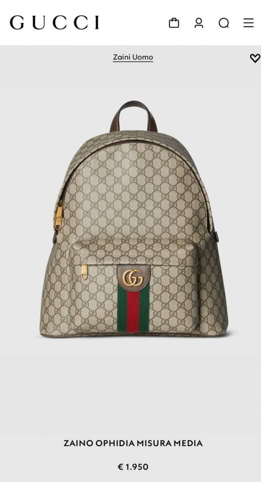 Рюкзак Gucci Ophidia Misura Media