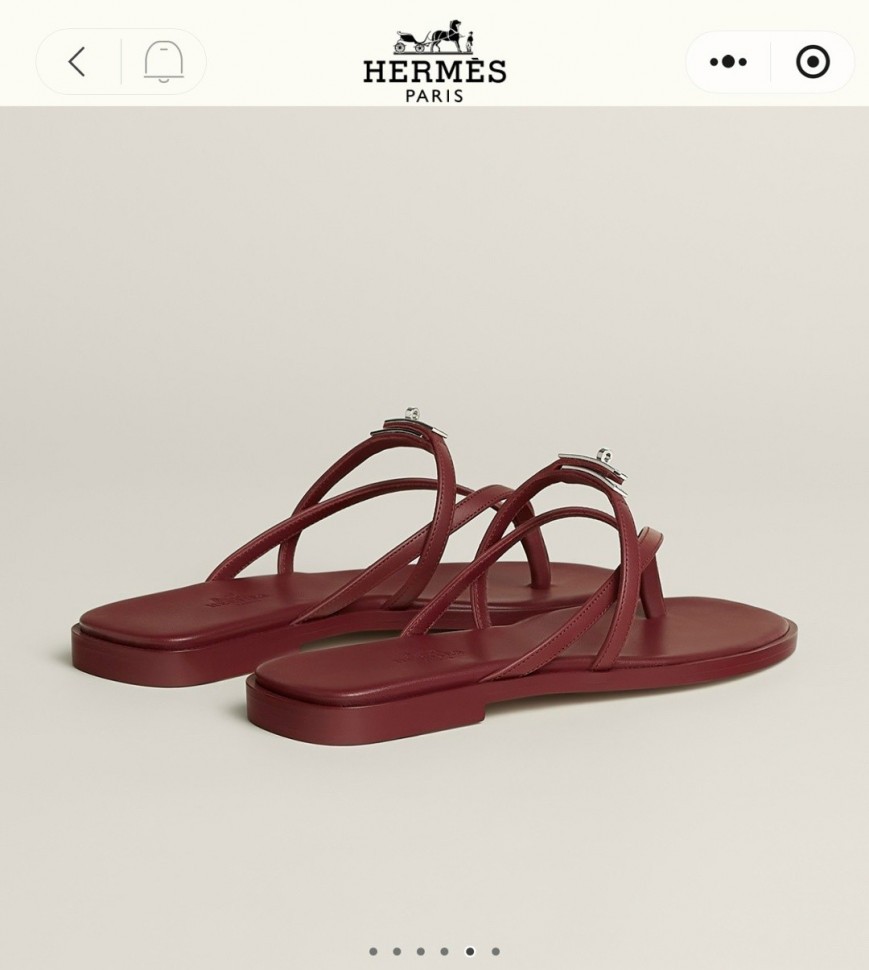 Шлепки Hermes Miss