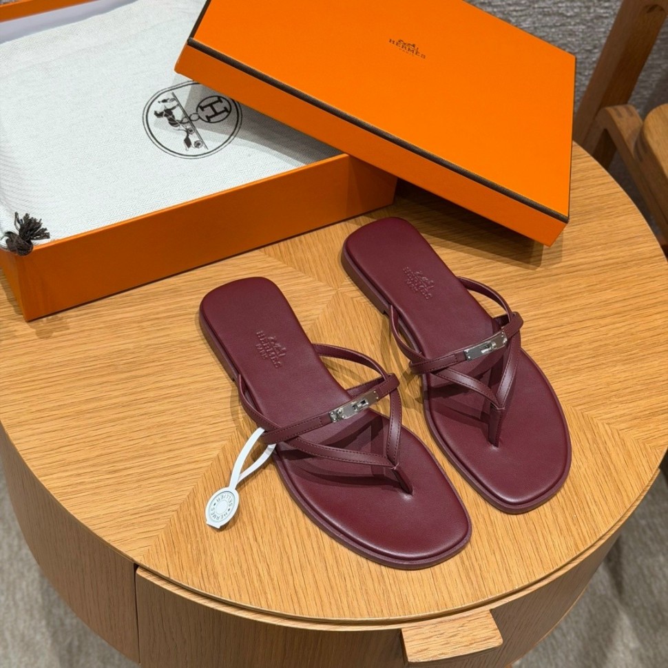 Шлепки Hermes Miss
