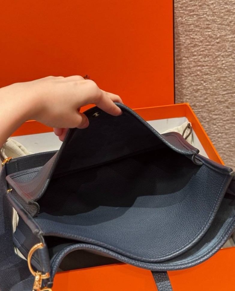 Сумка Hermes Evelyne 29 Blue niut 