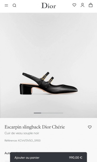 Слингбэки Dior 