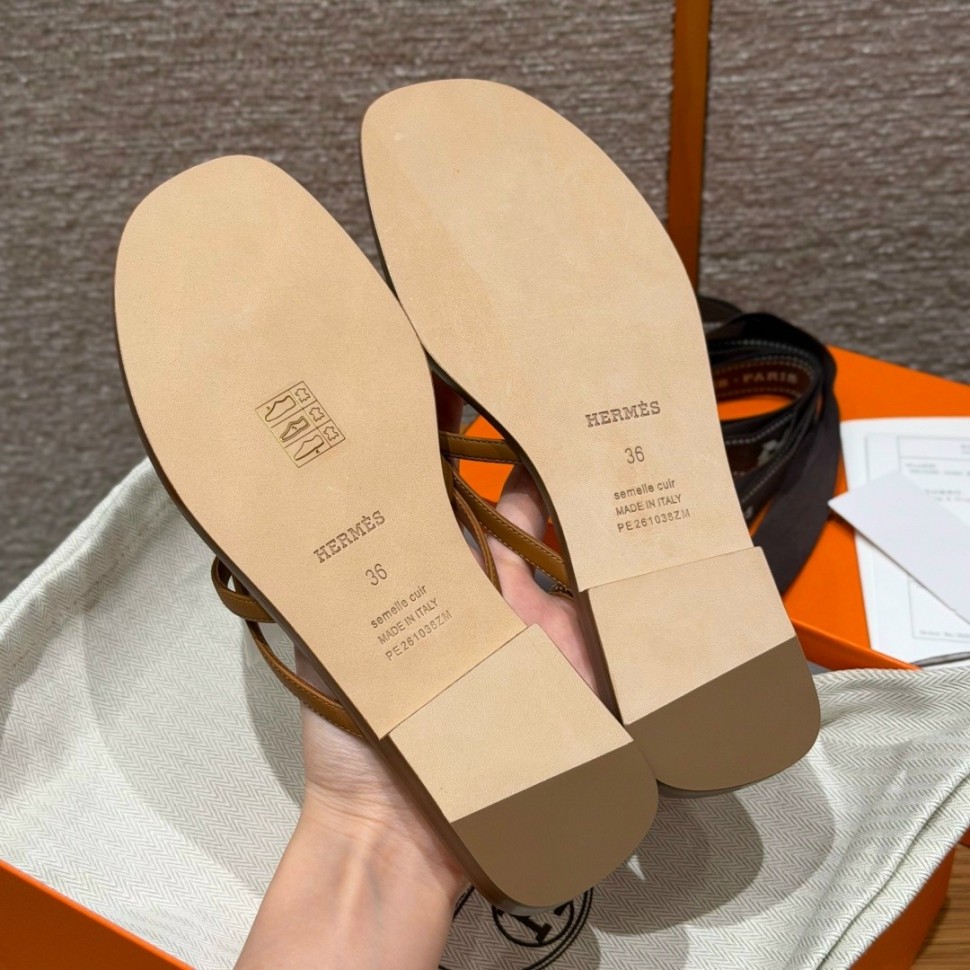 Шлепки Hermes Miss