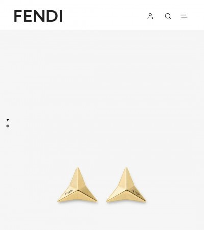 Серьги-гвоздики Fendi 