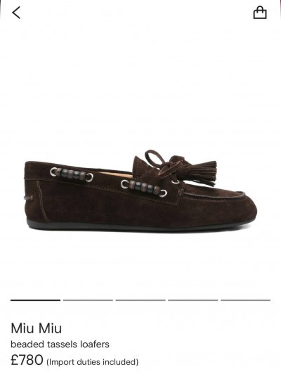 Лоферы Miu Miu     