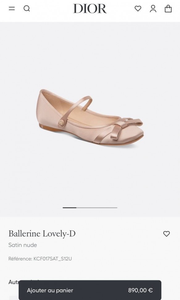  Балетки Dior 