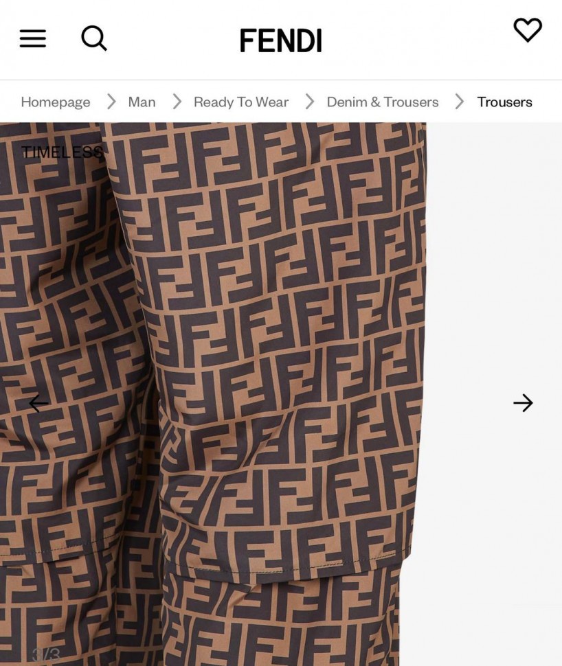 Брюки FENDI  