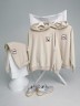 Худи oversize в бежевом цвете SQUARE.PATCH