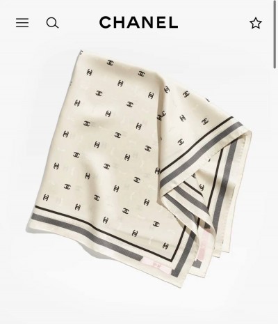 Шелковый платок Chanel