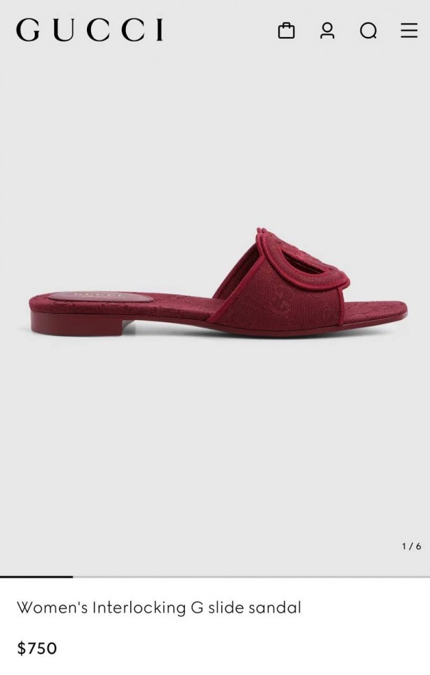 Шлепки Gucci