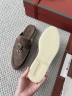 Мюли Loro Piana Open Walk с тиснением под кроко