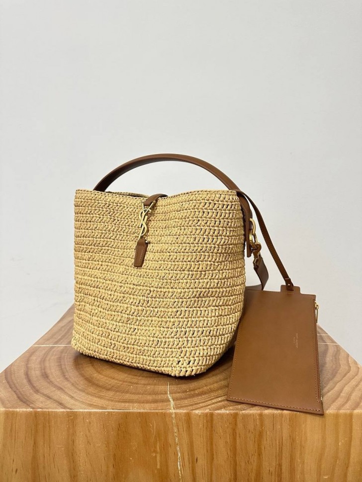 Сумка Saint Laurent Le 37 raffia bag