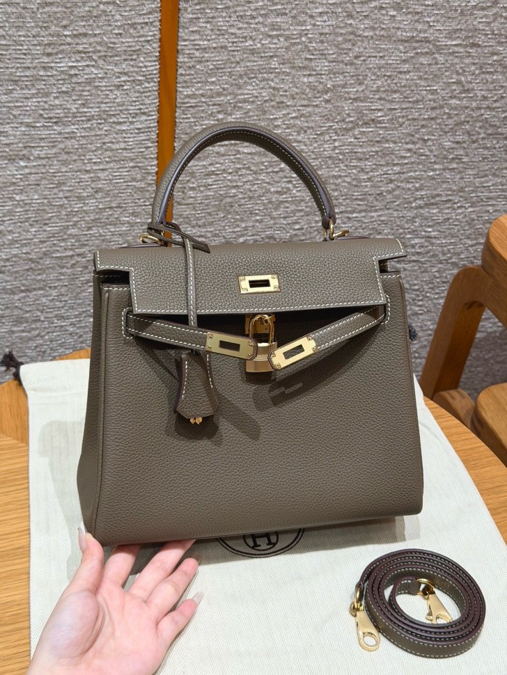 Сумка Hermes Kelly 25 Togo Etoupe
