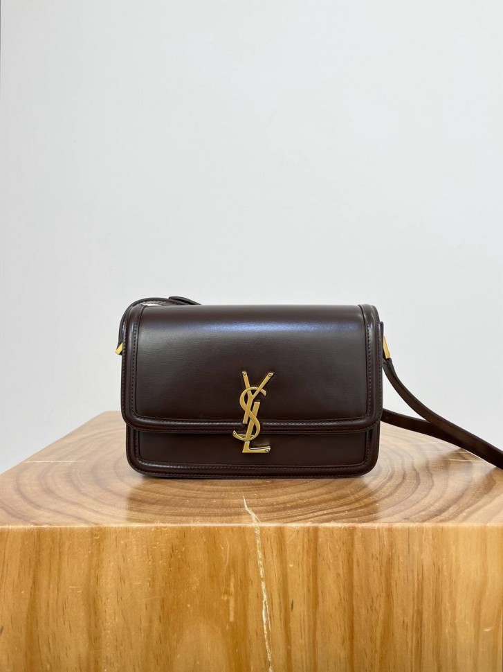 Сумка Saint Laurent Solferino Box Dark Chocolate