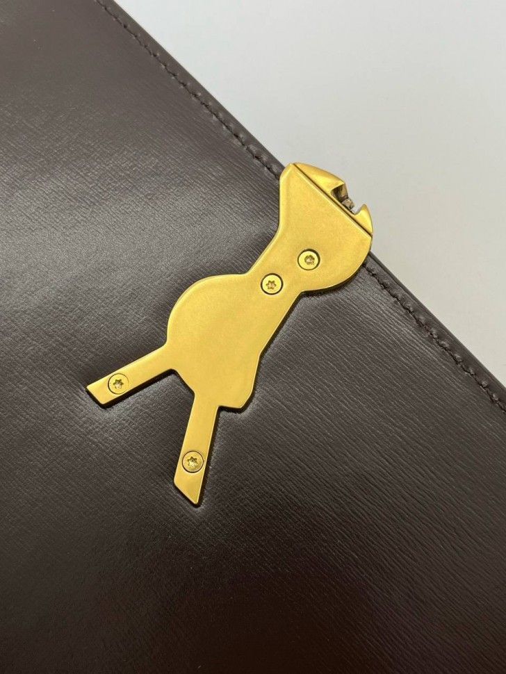 Сумка Saint Laurent Solferino Box Dark Chocolate