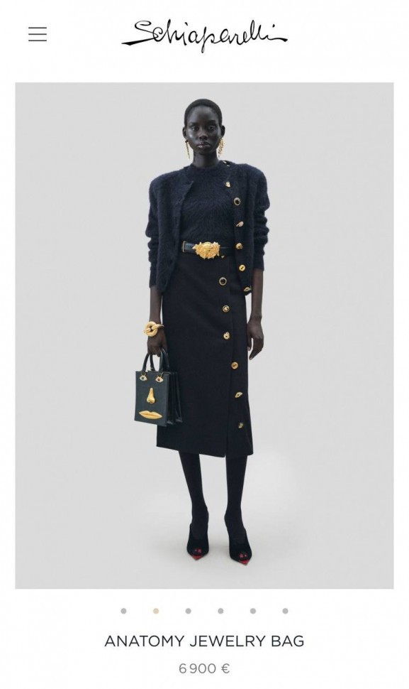 Сумка Schiaparelli Anatomy Jewerly