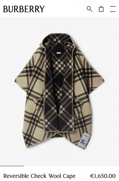 Пончо Burberry