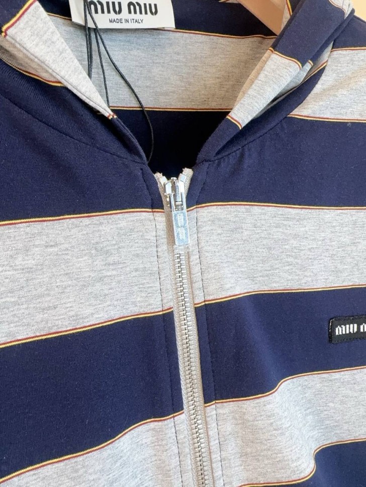 Худи на молнии Miu Miu   