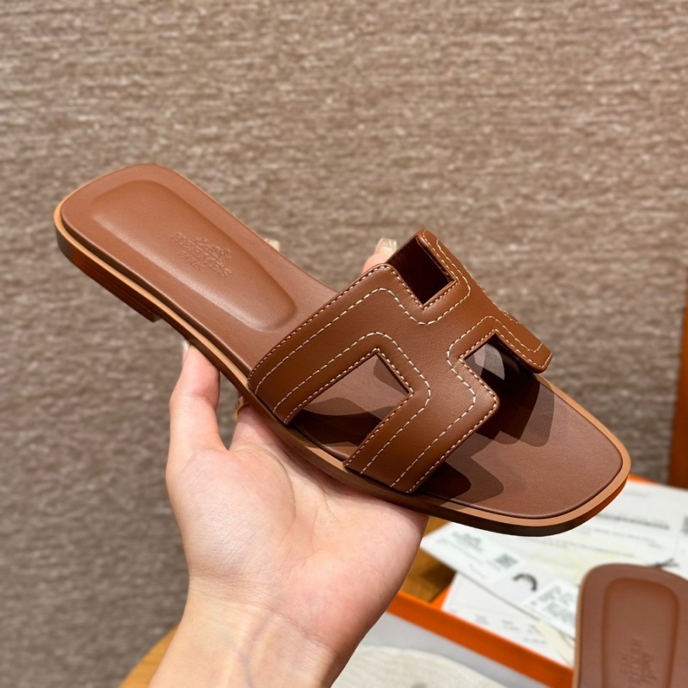 Шлепки Hermes Oran     